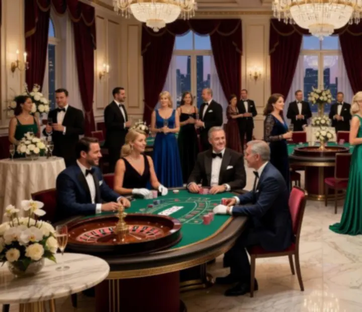 Elegantní kasinový večer v luxusním eventovém prostoru